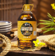 浓香黄菜籽油非转基因食用油压榨菜籽油5L桶批发